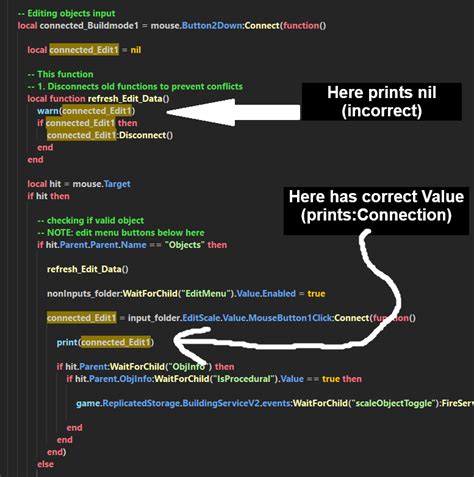 I/O variables not updating .